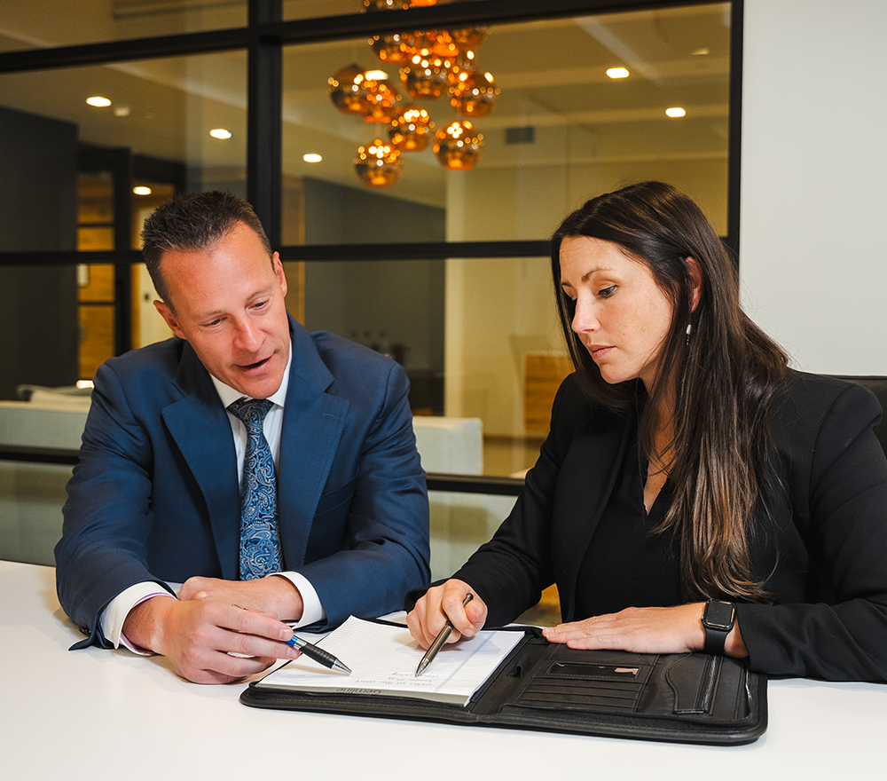 Lawyers working together